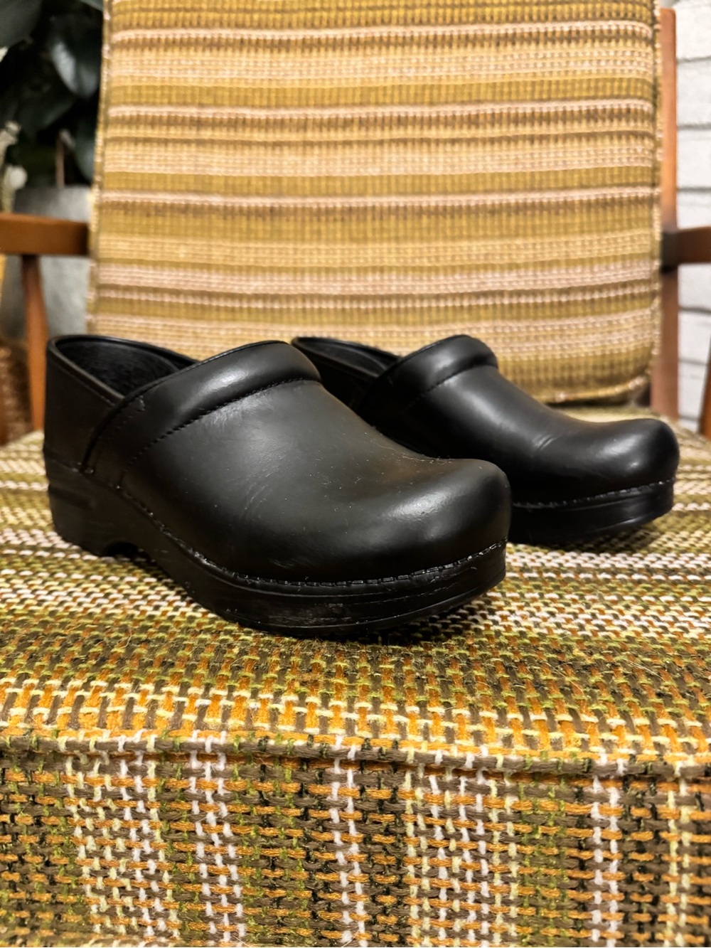 Dansko Classic Black Women's Clog Mule - Comfortable Slip-On Work Shoe